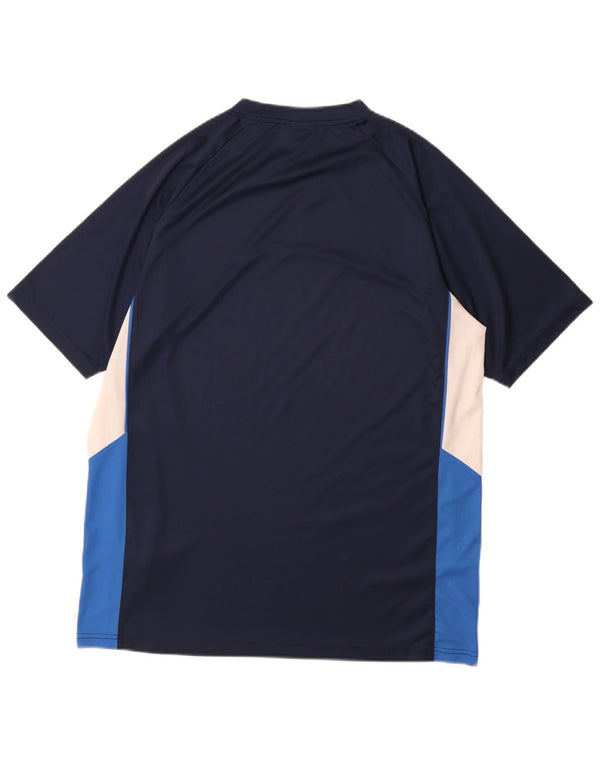 Camiseta Nike Fit Dry para hombre UK 42/44 Large Azul marino Colorblock