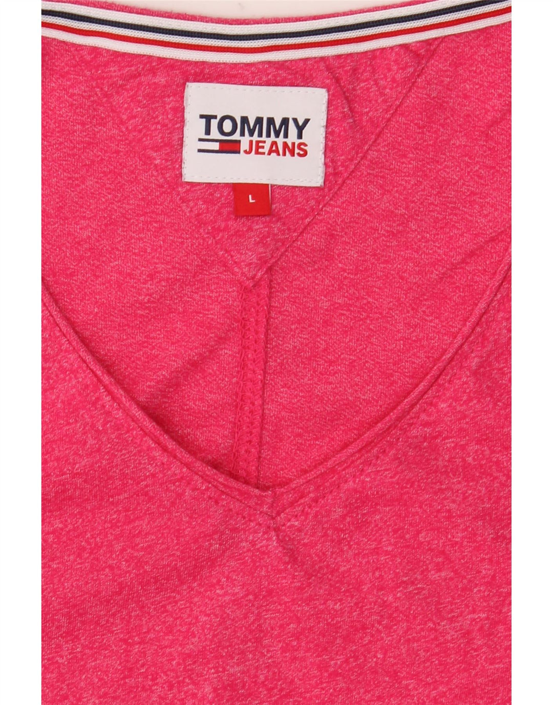 Tommy Hilfiger Camiseta para hombre Top Large Pink Moteado