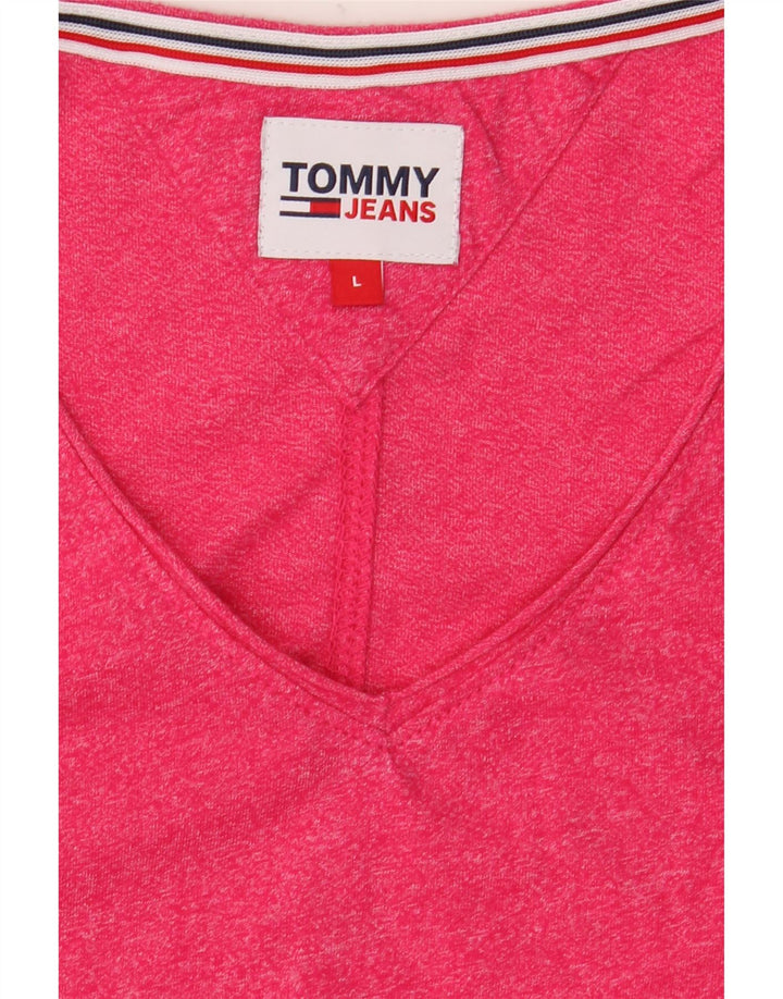Tommy Hilfiger Camiseta para hombre Top Large Pink Moteado