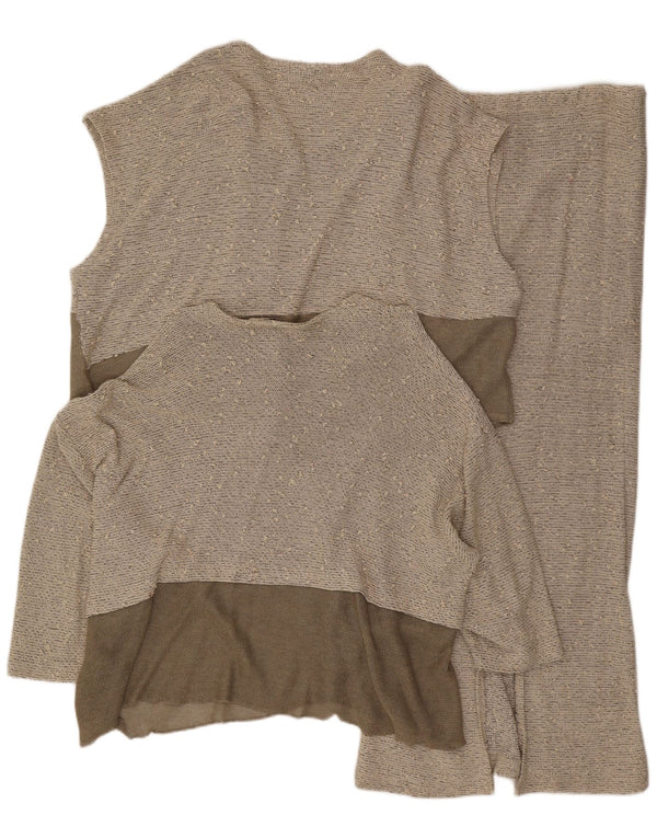 Naomi Conjunto de falda de 3 piezas para mujer EU 40 Medium W30 Viscosa con bloques de color gris