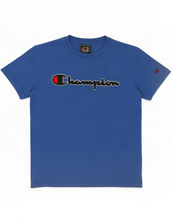 Champion Camiseta gráfica para hombre Top Small Blue Cotton