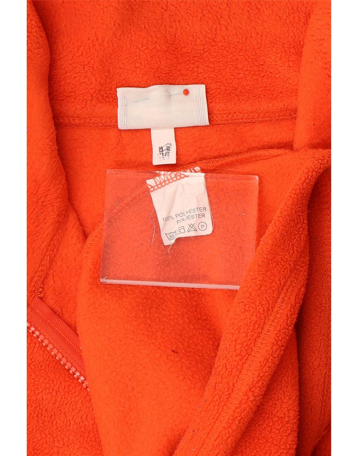 Asics Hombre Zip Neck Fleece Jumper Medio Naranja Poliéster
