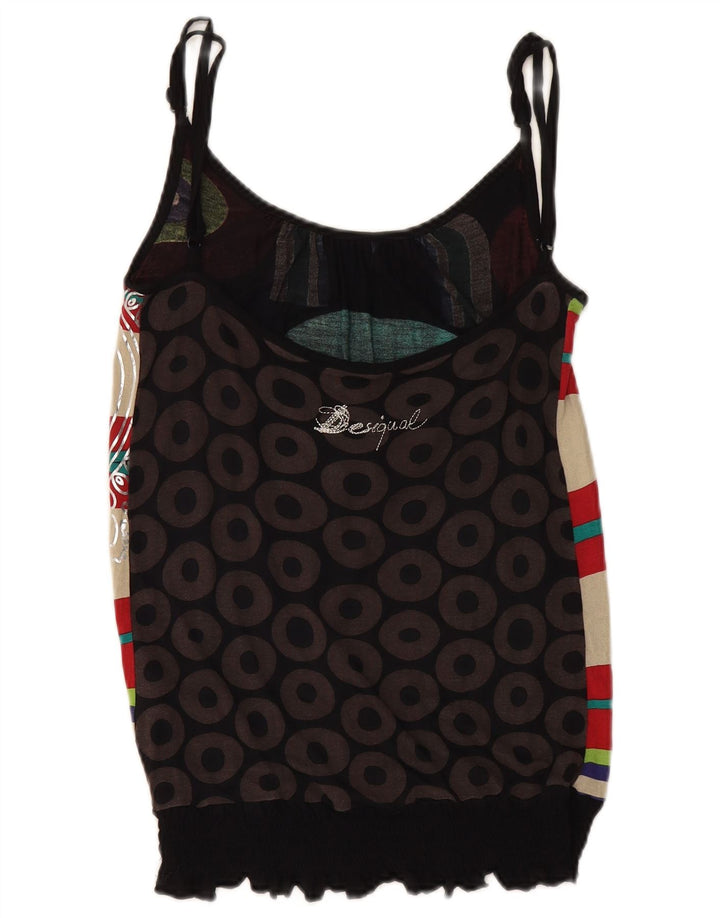 DESIGUAL Top de tirantes para mujer UK 40 Mediano Multicolor Geométrico