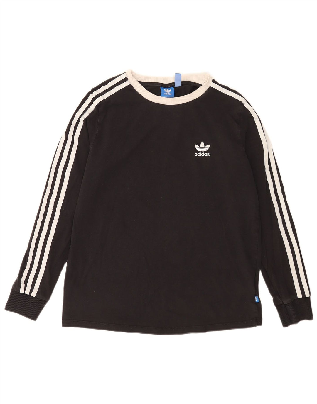 Adidas Camiseta de manga larga para mujer UK 44 Algodón negro mediano