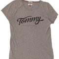 Tommy Hilfiger Camiseta gráfica para mujer Top UK 44 Gris medio