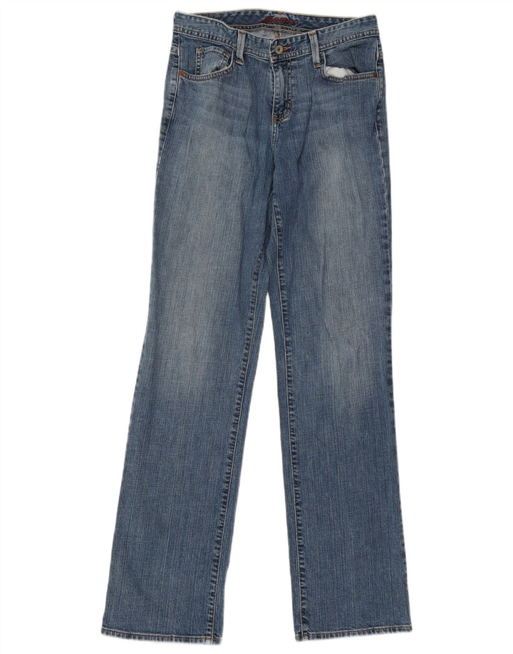 Eddie Bauer Jeans rectos para mujer US 6 Medium W31 L34 Algodón azul