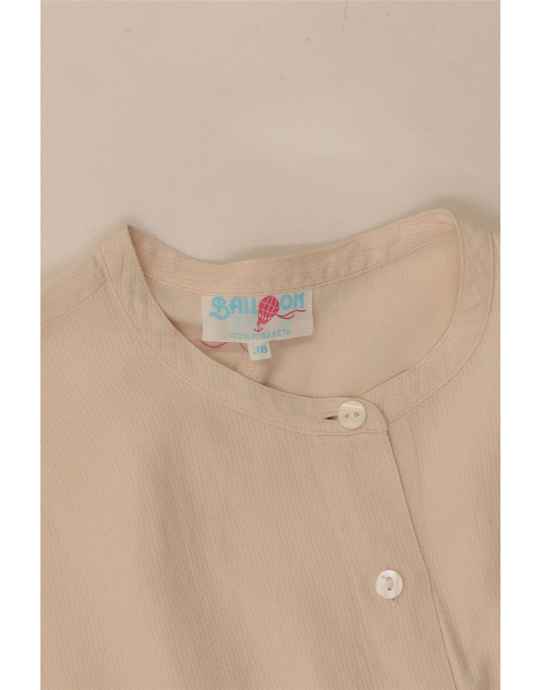 BALL ON Womens Shirt Blouse EU 38 Medium Off White Silk Vintage Ball On and Second-Hand Ball On from Messina Hembry 