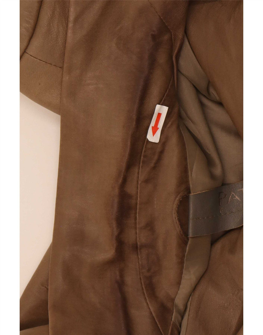 Patrizia Pepe Chaqueta Blazer de Cuero con 2 Botones para Mujer IT 44 Marrón Medio