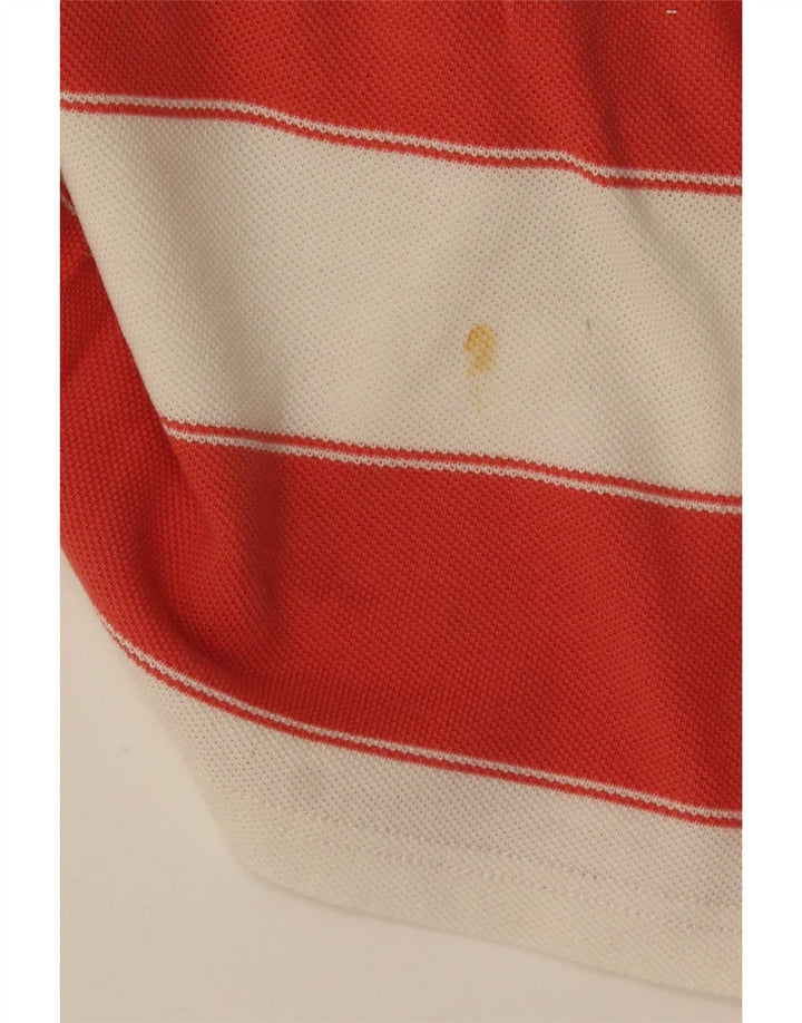 Polo de hombre Fat Face de algodón a rayas rojas grandes