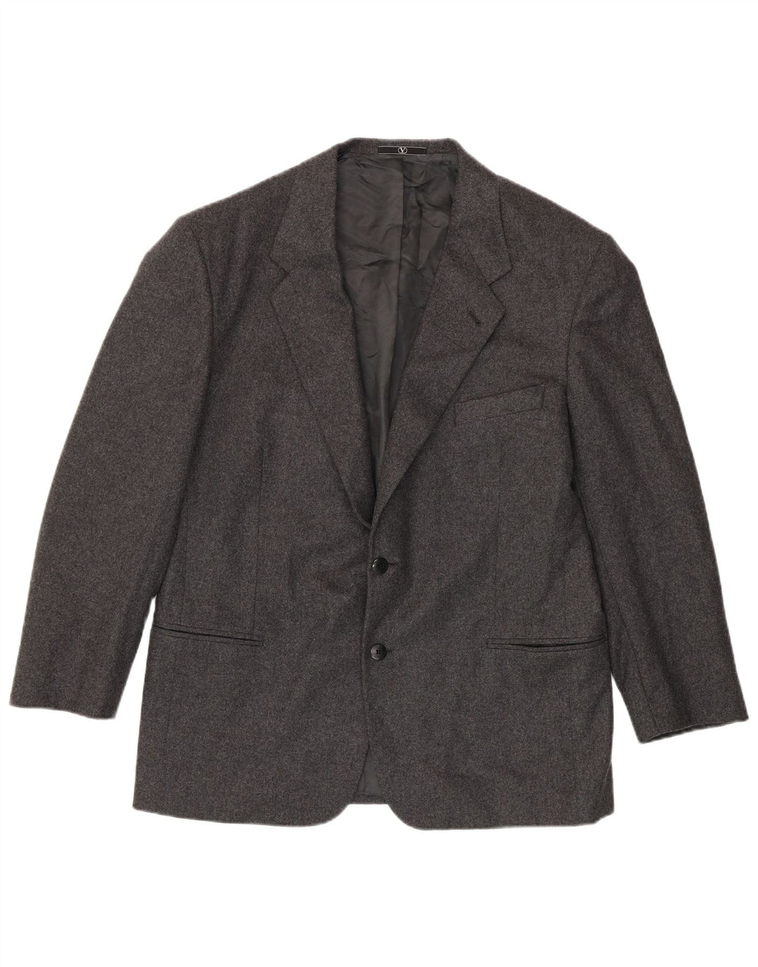 Valentino Chaqueta tipo blazer con 2 botones y 2 botones para hombre IT 54 2XL Lana virgen gris