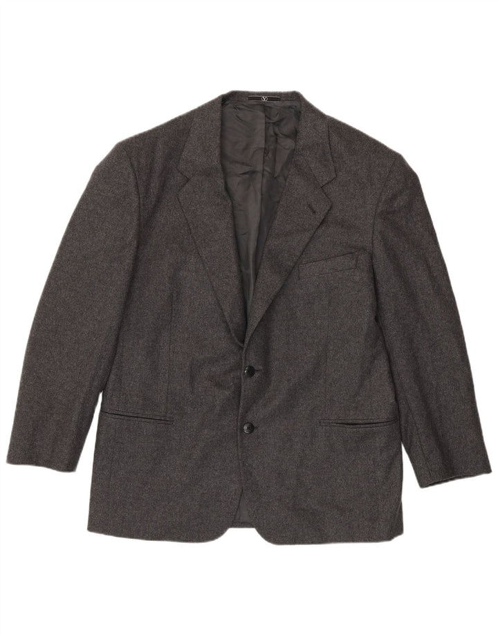 Valentino Chaqueta tipo blazer con 2 botones y 2 botones para hombre IT 54 2XL Lana virgen gris