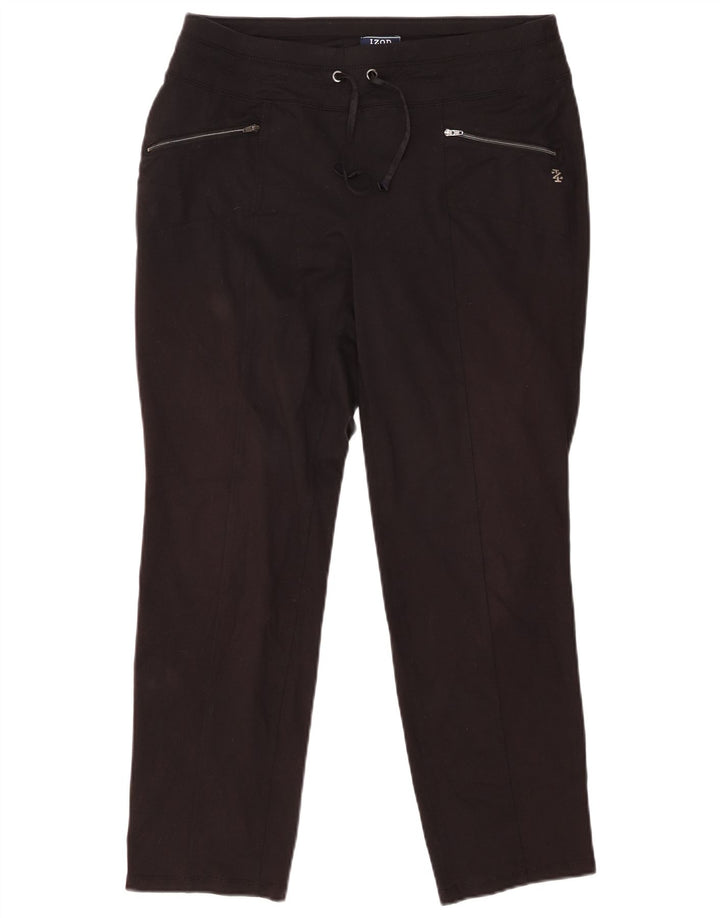 IZOD Pantalones de chándal para mujer UK 44 Mediano Negro Poliéster