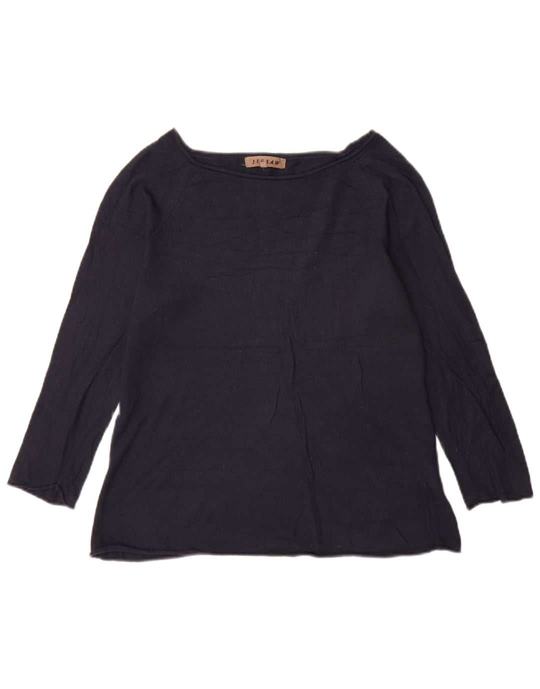 Jigsaw Mujer Top Manga 3/4 UK 42 Medio Azul Marino Viscosa