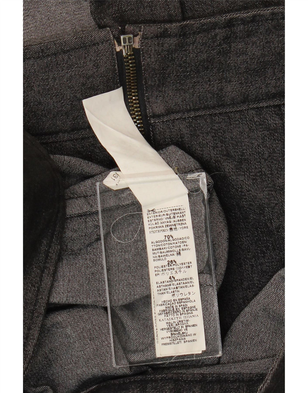VINTAGE Chaqueta vaquera para hombre Reino Unido 36 Algodón gris pequeño