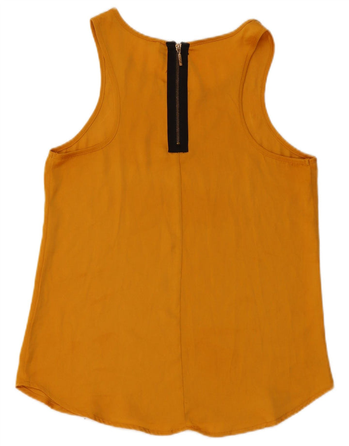 STRADIVARIUS Blusa sin mangas para mujer UK 10 Small Yellow
