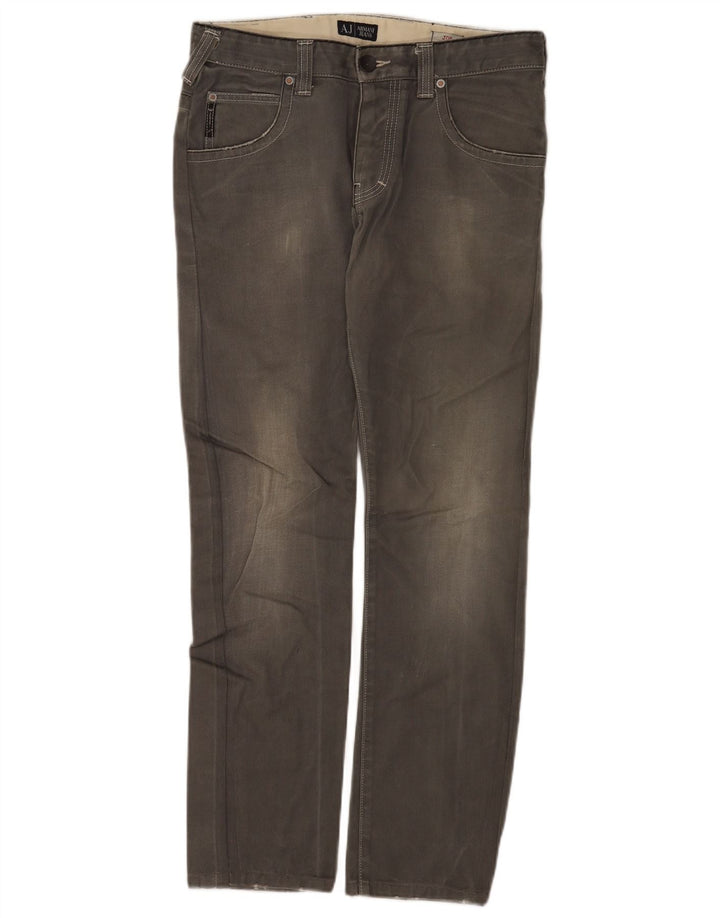 ARMANI Vaqueros ajustados para hombre W32 L30 Algodón gris