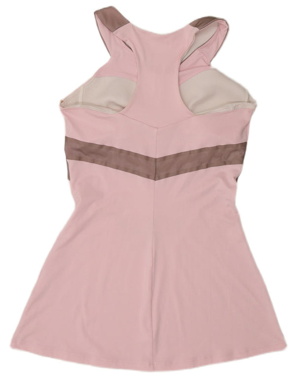 Nike Vestido de tenis sin mangas Dri Fit para mujer, talla grande, color rosa