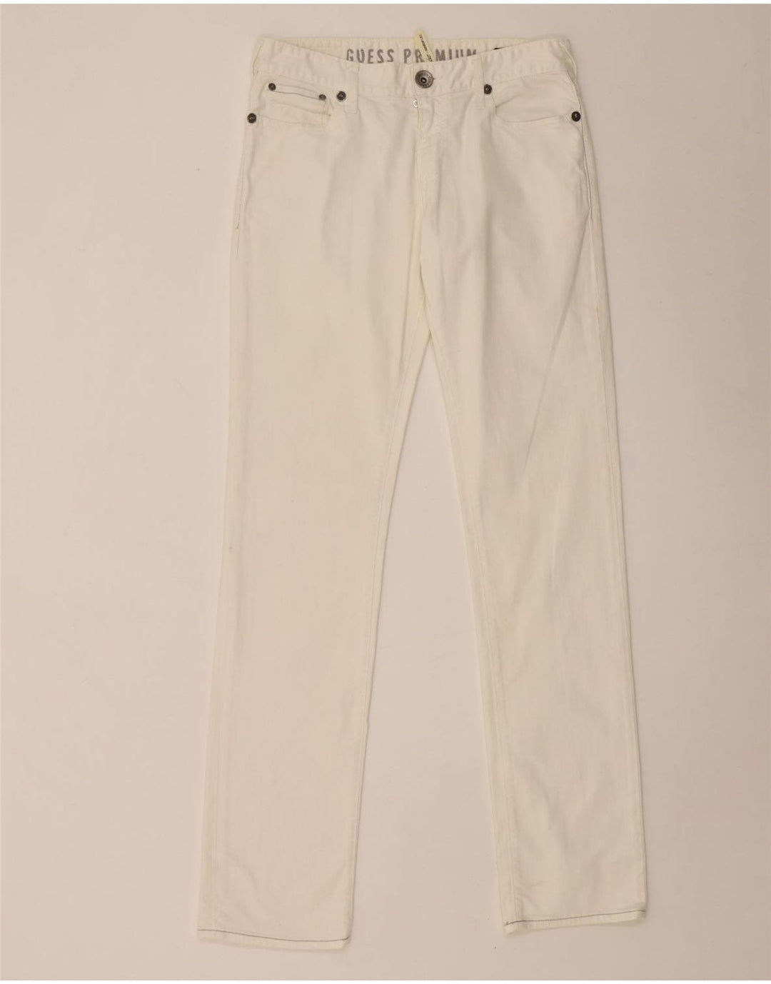 Vaqueros Guess Mujer Slim W30 L34 Blanco