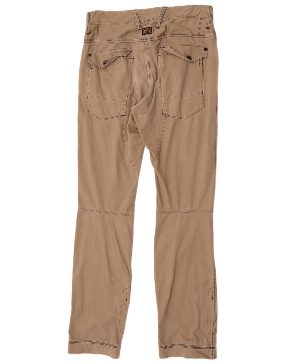 G-Star Hombre Pantalones Cargo Rectos W32 L36 Algodón Beige