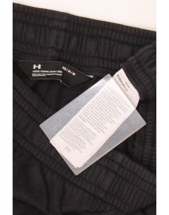 UNDER ARMOUR Pantalones de chándal con estampado gráfico para hombre Algodón negro mediano