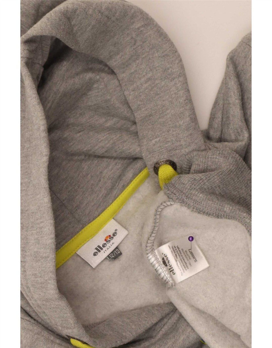 Ellesse Sudadera con capucha gráfica para niños 12-13 años Gris Poliéster