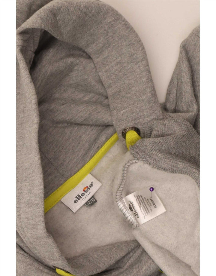 Ellesse Sudadera con capucha gráfica para niños 12-13 años Gris Poliéster
