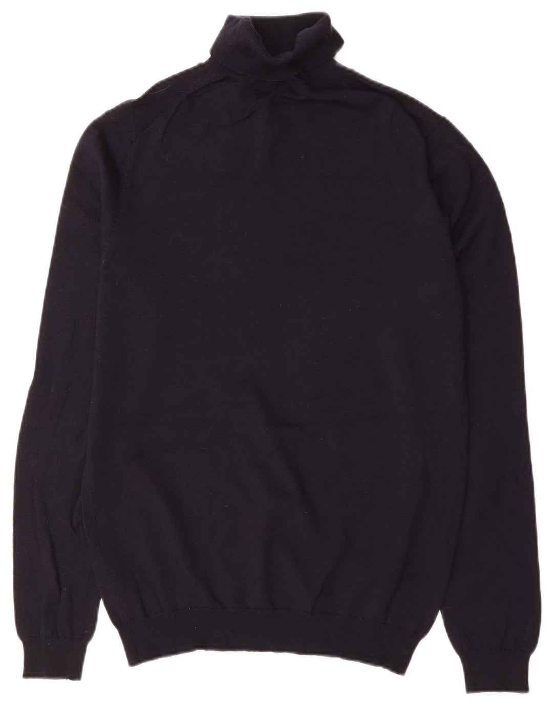 Jersey Reiss Hombre Con Cuello Vuelto De Lana Azul Marino Mediano