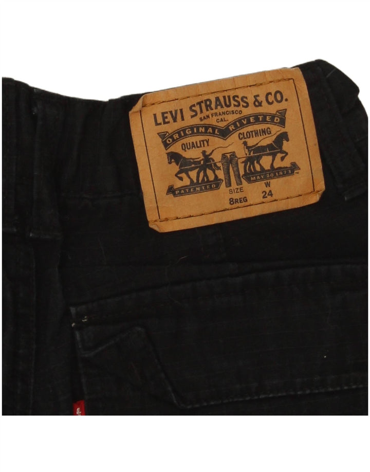 Levi's Shorts cargo para niños 7-8 años W24 L8 Algodón negro