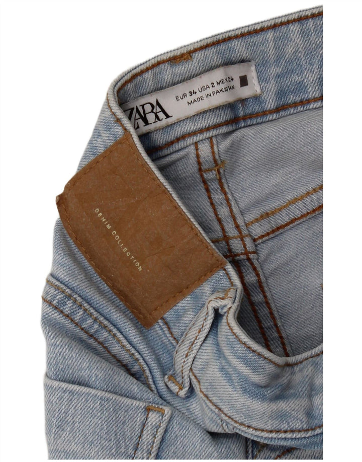 Zara Vaqueros Acampanados Mujer EU 34 2XS W24 L27 Azul