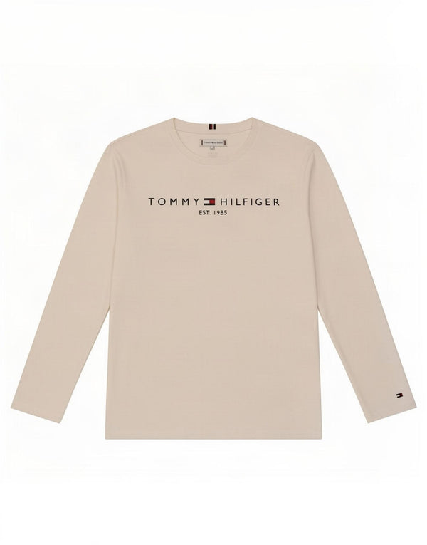 Tommy Hilfiger Camiseta gráfica de manga larga para niños 13-14 años Blanco
