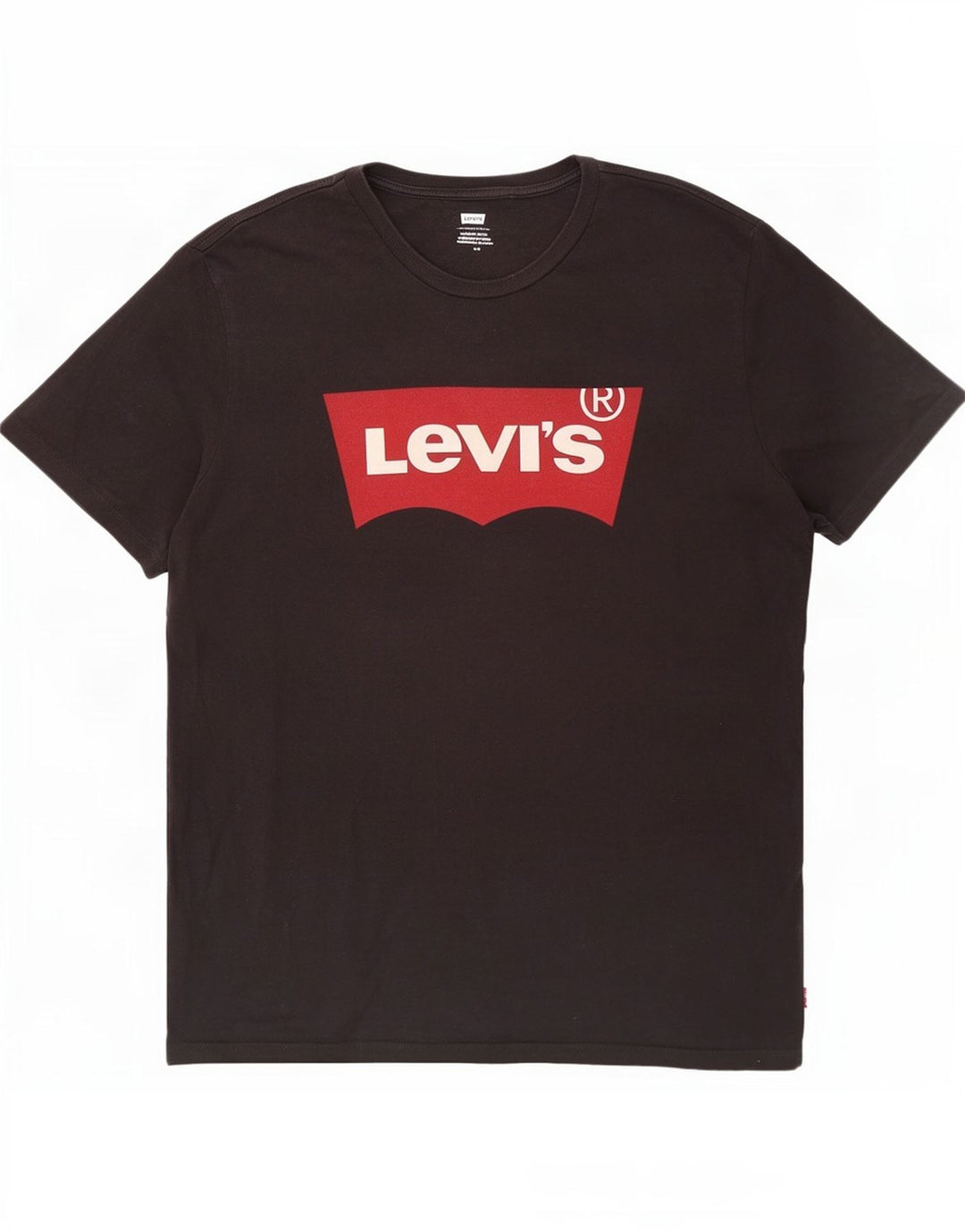 Levi's Camiseta gráfica para hombre Top grande de algodón negro