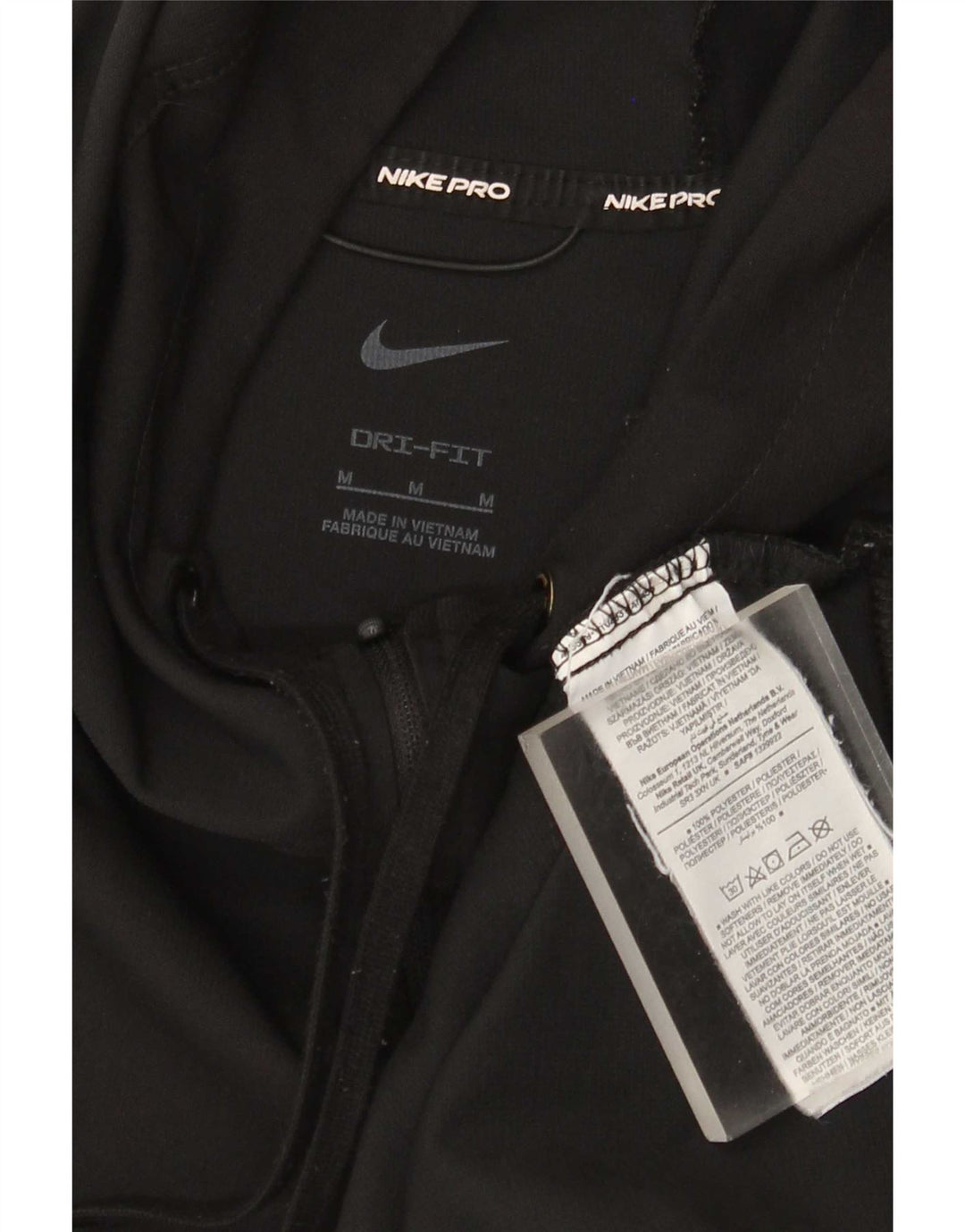 Nike Dri Fit Graphic - Chaqueta de chándal con capucha para hombre, talla mediana, color negro
