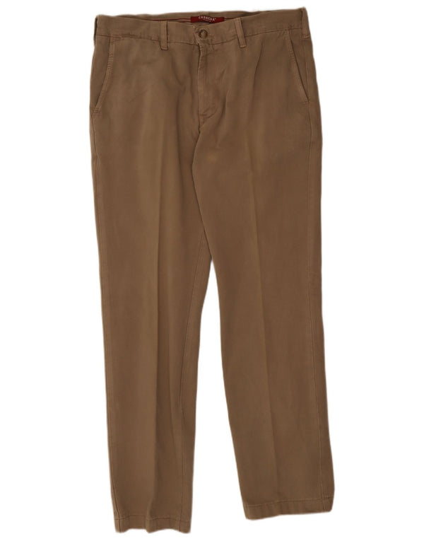 Pantalones chinos ajustados Carrera para hombre W34 L29 Algodón marrón