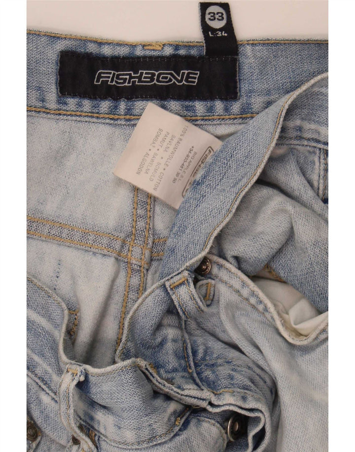 Fishbone Jeans Bootcut para hombre W33 L34 Algodón azul