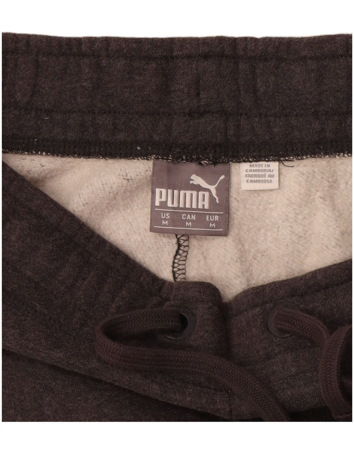Pantalones de chándal PUMA para hombre de algodón gris medio