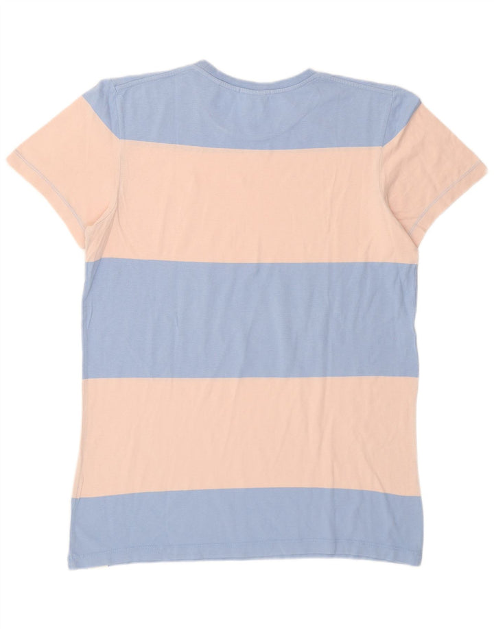 Scotch & Soda Hombre Camiseta Top Algodón Colorblock Azul Medio