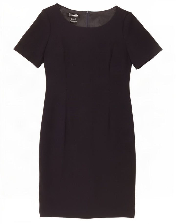 Escada Vestido tubo para mujer EU 40 Medio Azul marino Lana nueva