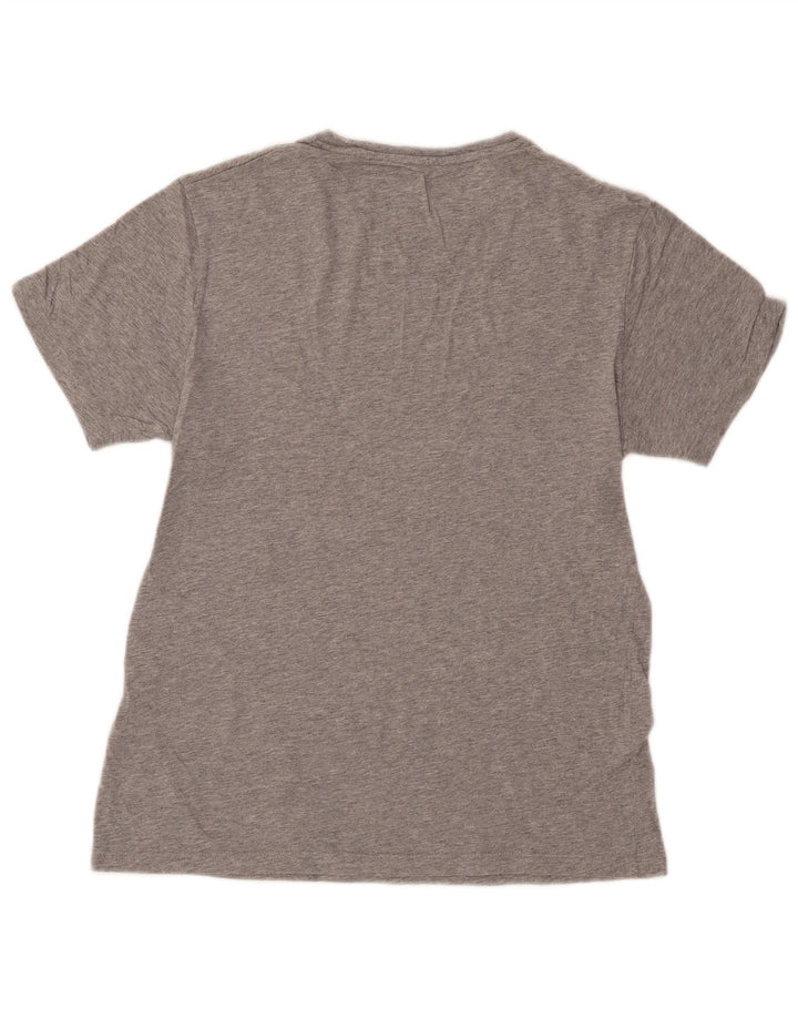Timberland Hombre Slim Fit Camiseta Top Algodón Gris Medio