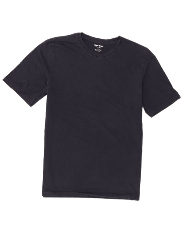Jack & Jones Hombre Camiseta Top Grande Azul Marino Algodón