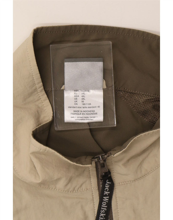 JACK WOLFSKIN Chaleco utilitario para hombre UK 50 3XL Poliéster color caqui