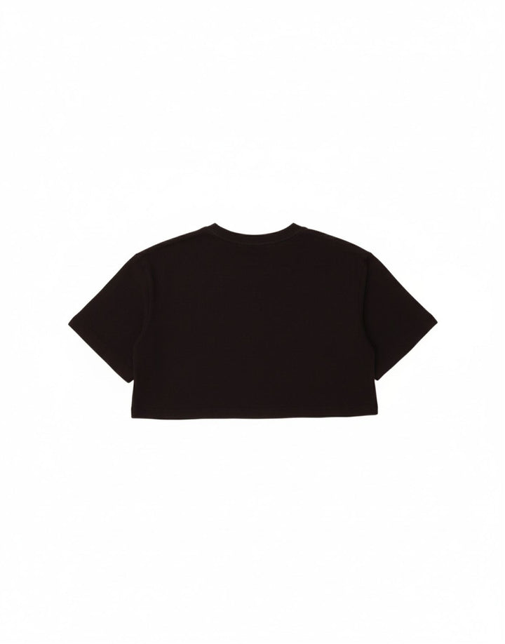 NIKE Womens Crop T-Shirt Top UK 14 Medium Black Cotton Vintage Nike and Second-Hand Nike from Messina Hembry 