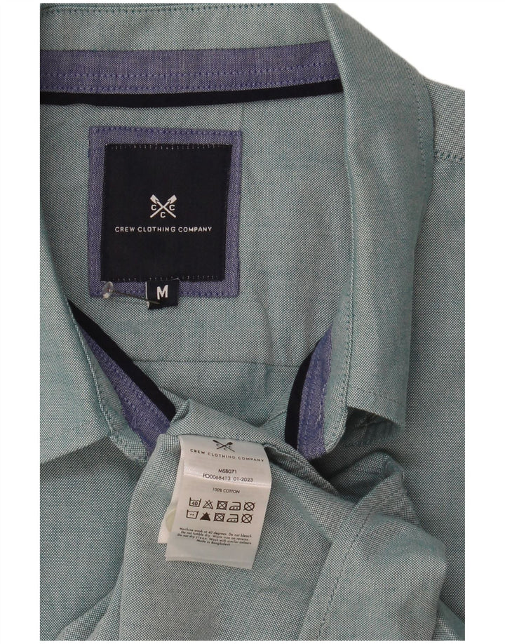 Crew Clothing Camisa de manga corta para hombre Algodón azul medio