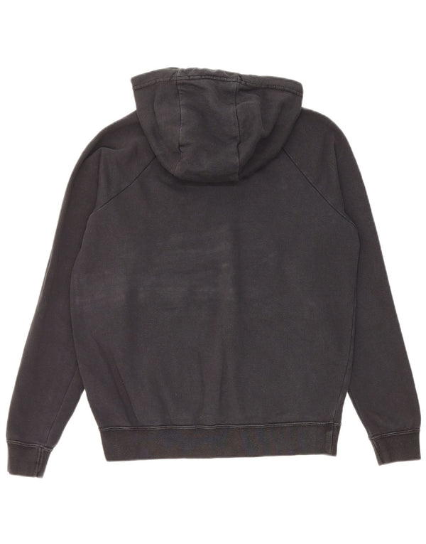 Nike Sudadera con capucha gráfica para hombre, talla pequeña, algodón negro