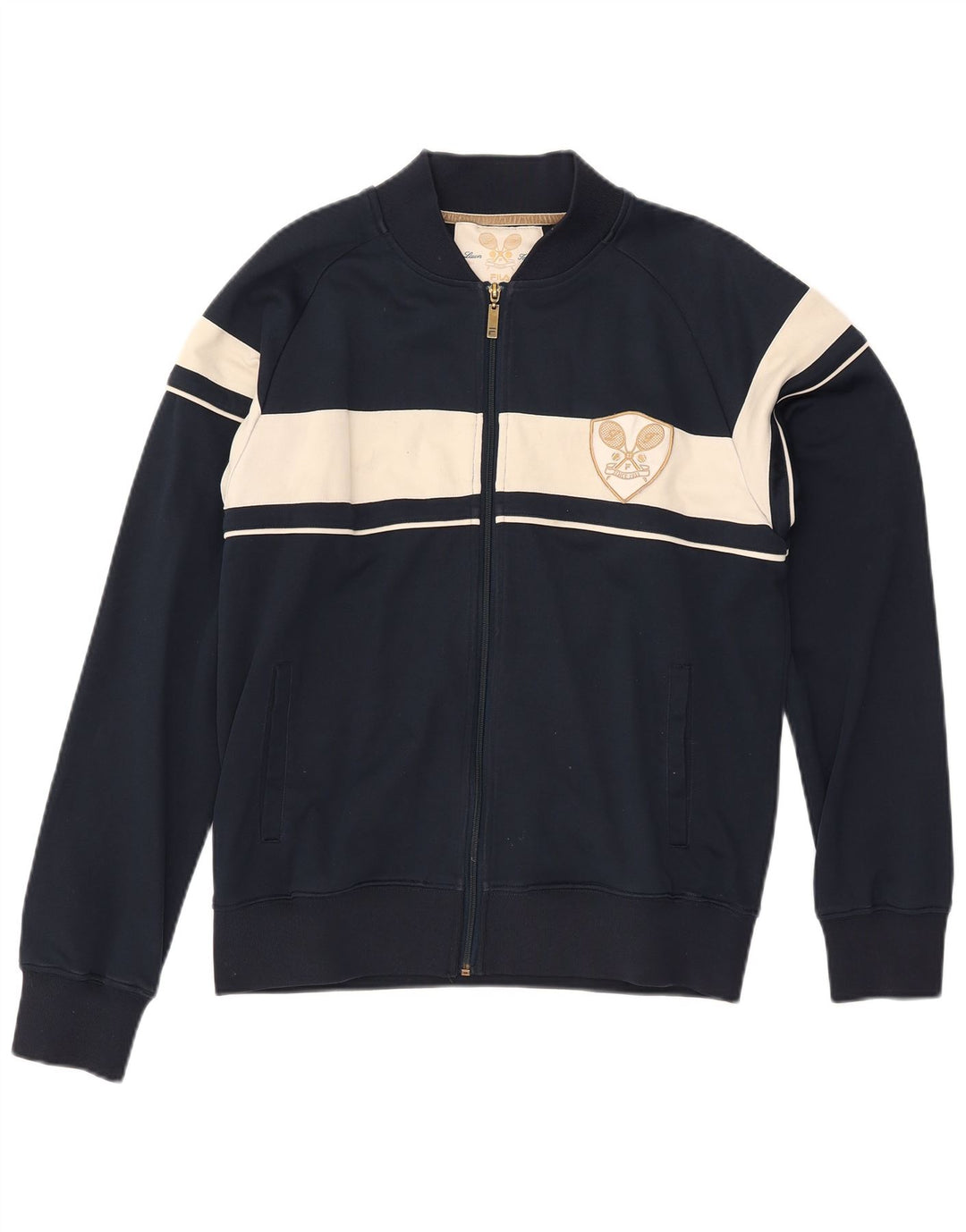 FILA Chaqueta de chándal para hombre con bloques de color azul marino medio Poliéster