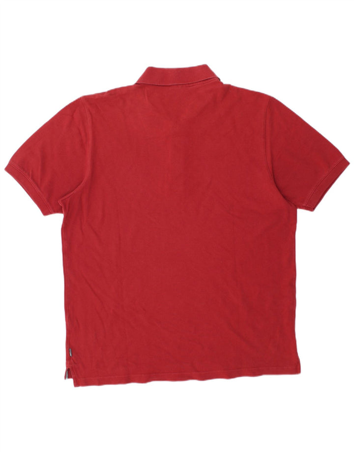 Polo ADIDAS para hombre de algodón rojo grande