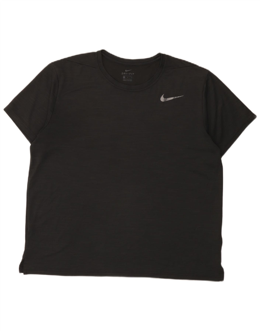 Camiseta Nike Dri Fit para hombre Top XL Poliéster moteado negro