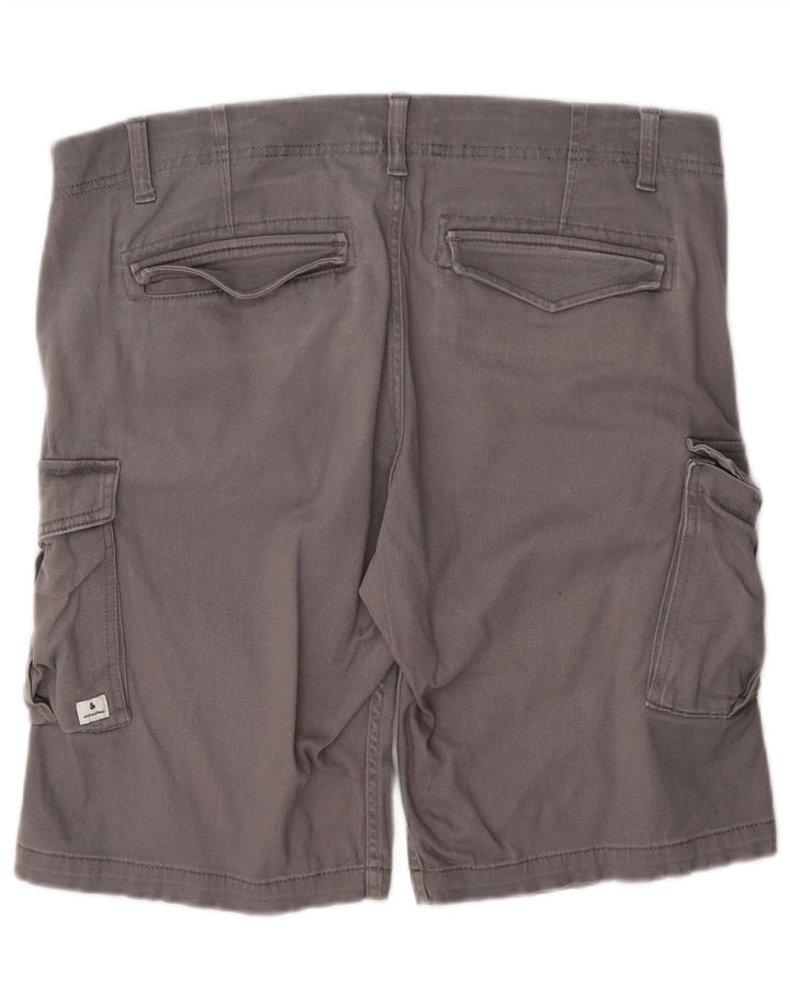 Jack & Jones Pantalón Corto Cargo Regular para Hombre Grande W36 Algodón Gris