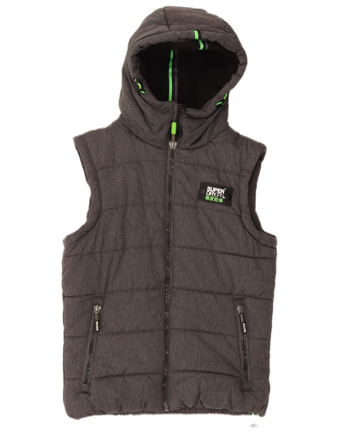 Superdry Chaleco acolchado para hombre ES 38 Poliéster gris medio
