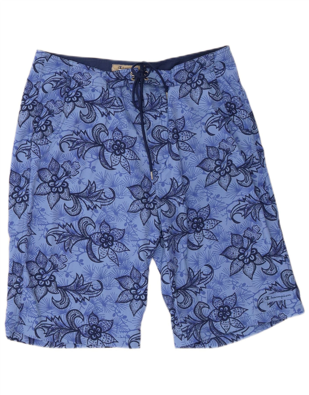 Champion Bañador Corto De Poliamida Floral Azul Grande Para Hombre