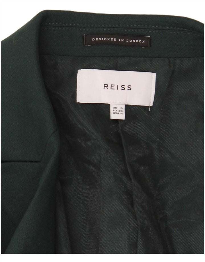 Chaqueta tipo blazer con 1 botón para mujer Reiss UK 8 Small Green